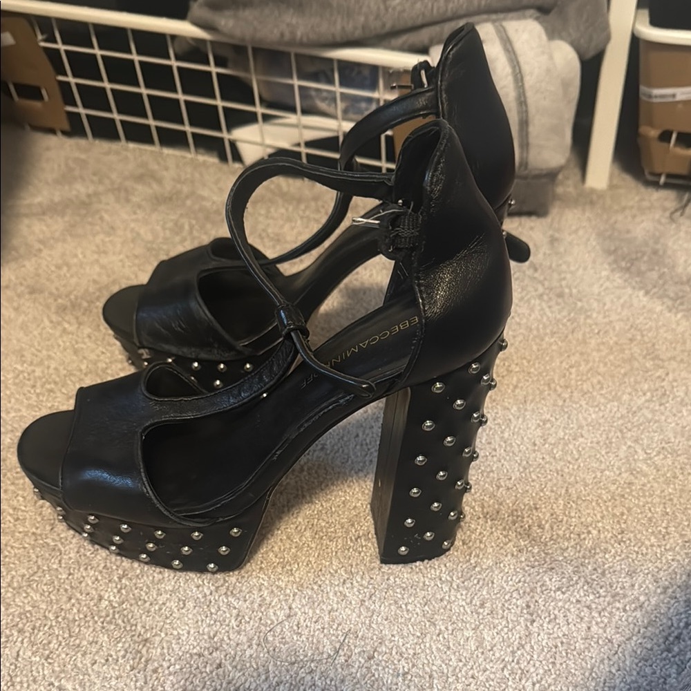 Rebecca Minkoff Black Studded Platforms